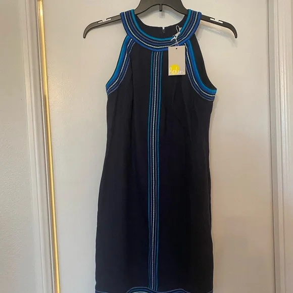 Boden | Dresses | Blue Embroidered Linen Dress | Poshmark